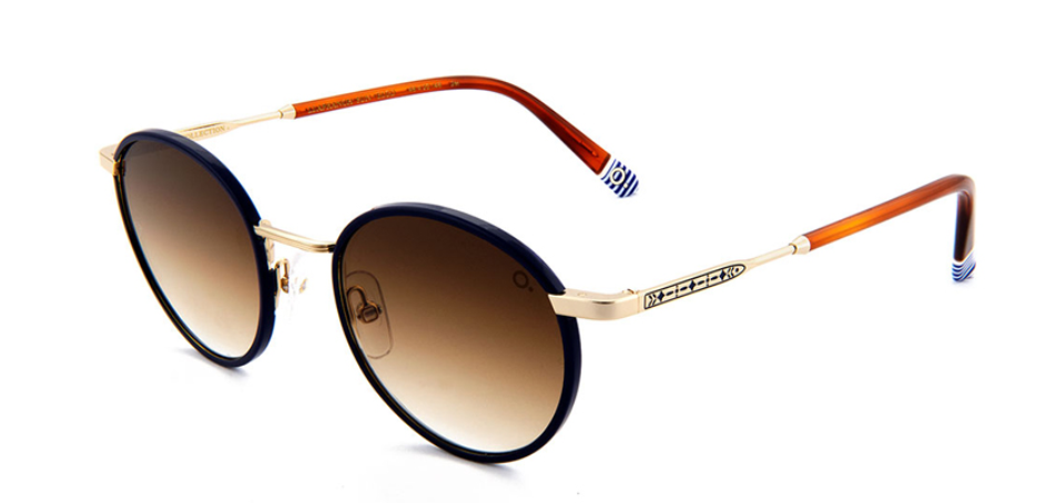 LLAFRANCH Blue Golden - Metal Sunglasses 